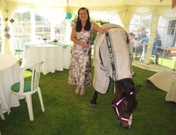Grazing in the wedding marquee!