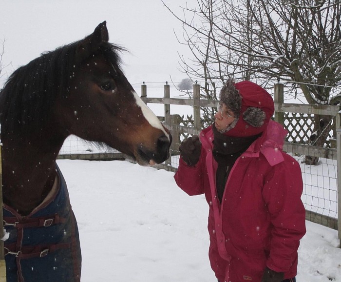 Me and Mo in the snow